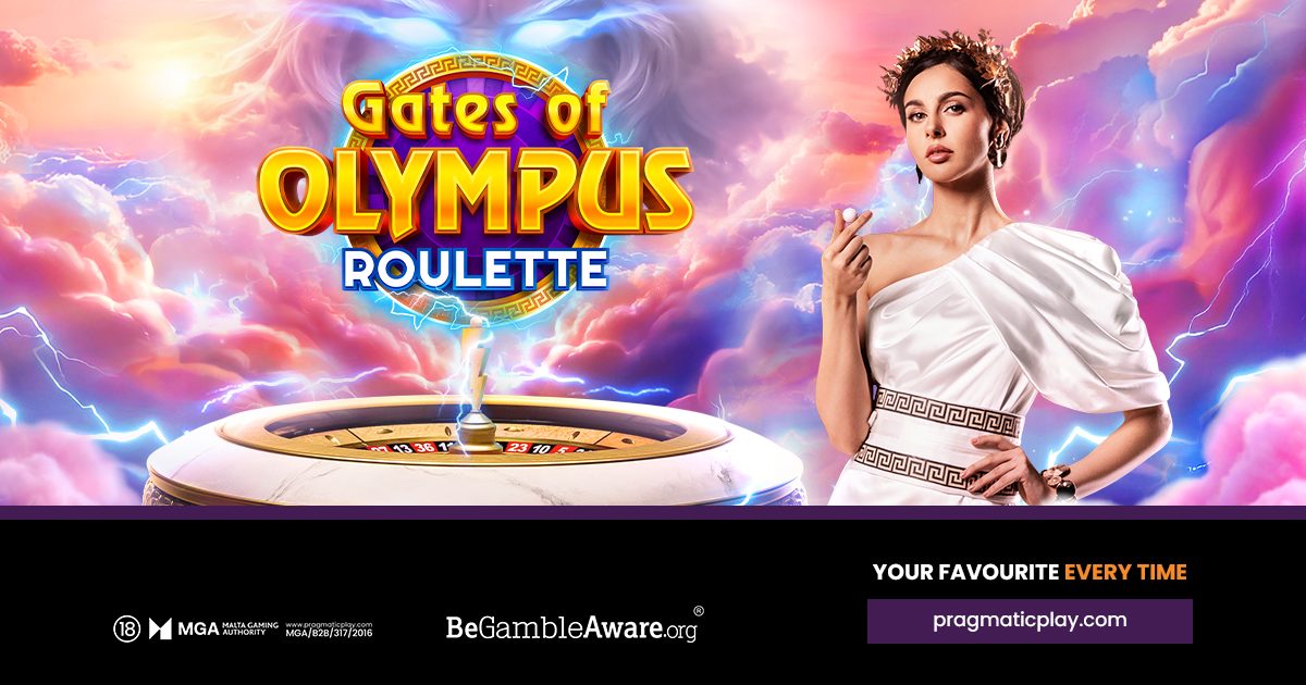 Gates of Olympus Roulette still from Pragmatic Play’s public news banner