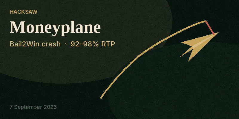 Moneyplane — Hacksaw Bail2Win crash game, 92–98% RTP
