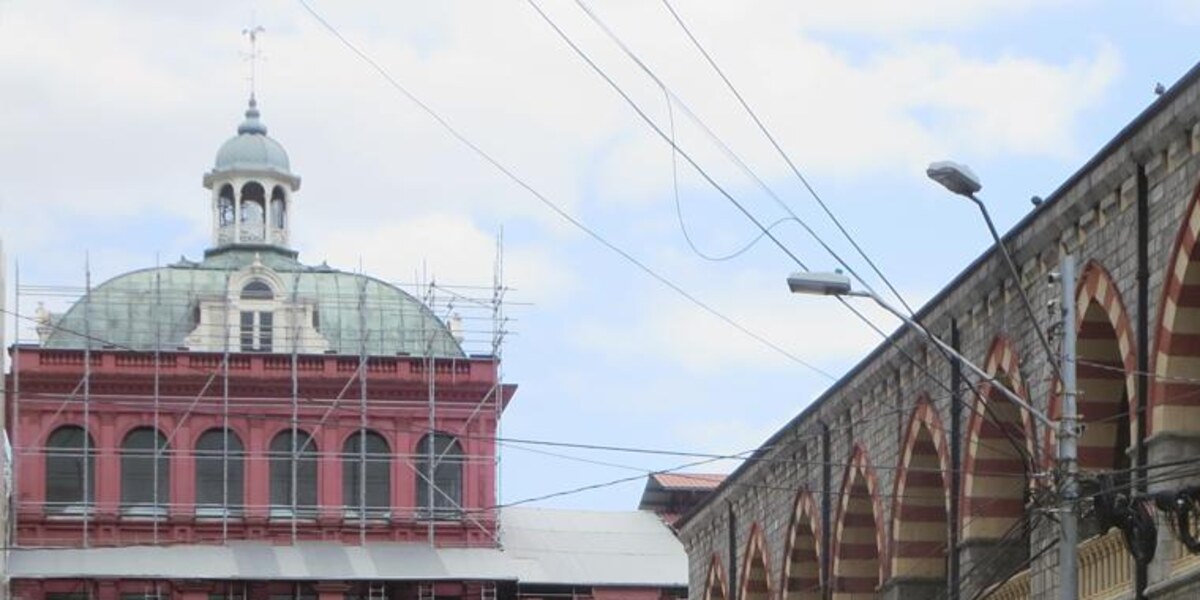 The Red House, seat of the Parliament of Trinidad and Tobago, in Port of Spain.