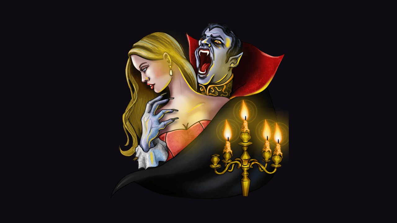 Official NetEnt Blood Suckers wild symbol still