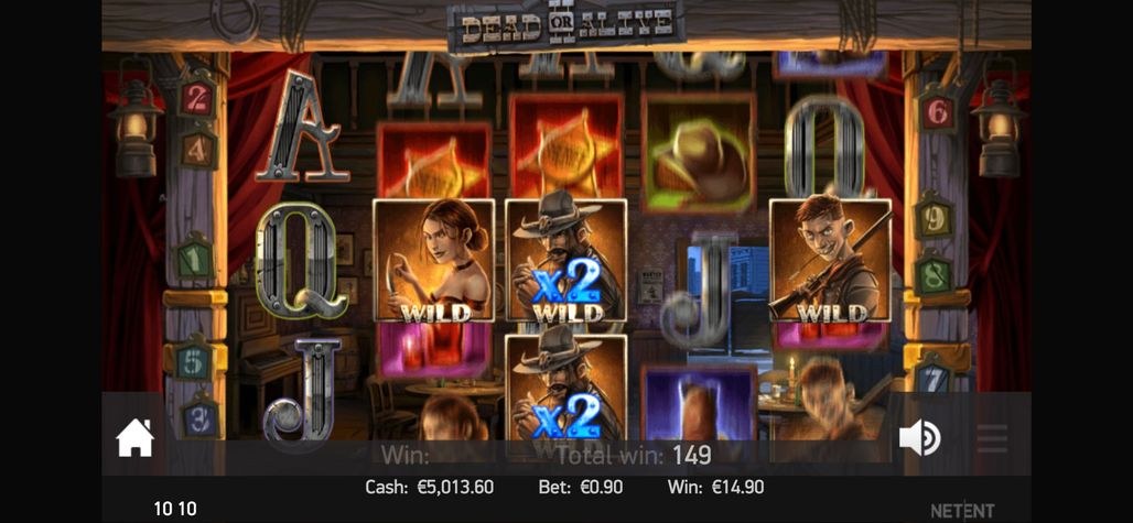 Official NetEnt Dead or Alive 2 5×3 desktop reel still