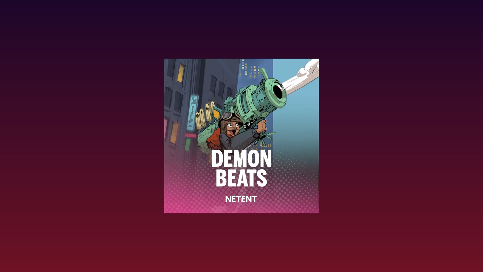 Official NetEnt Demon Beats logo lockup