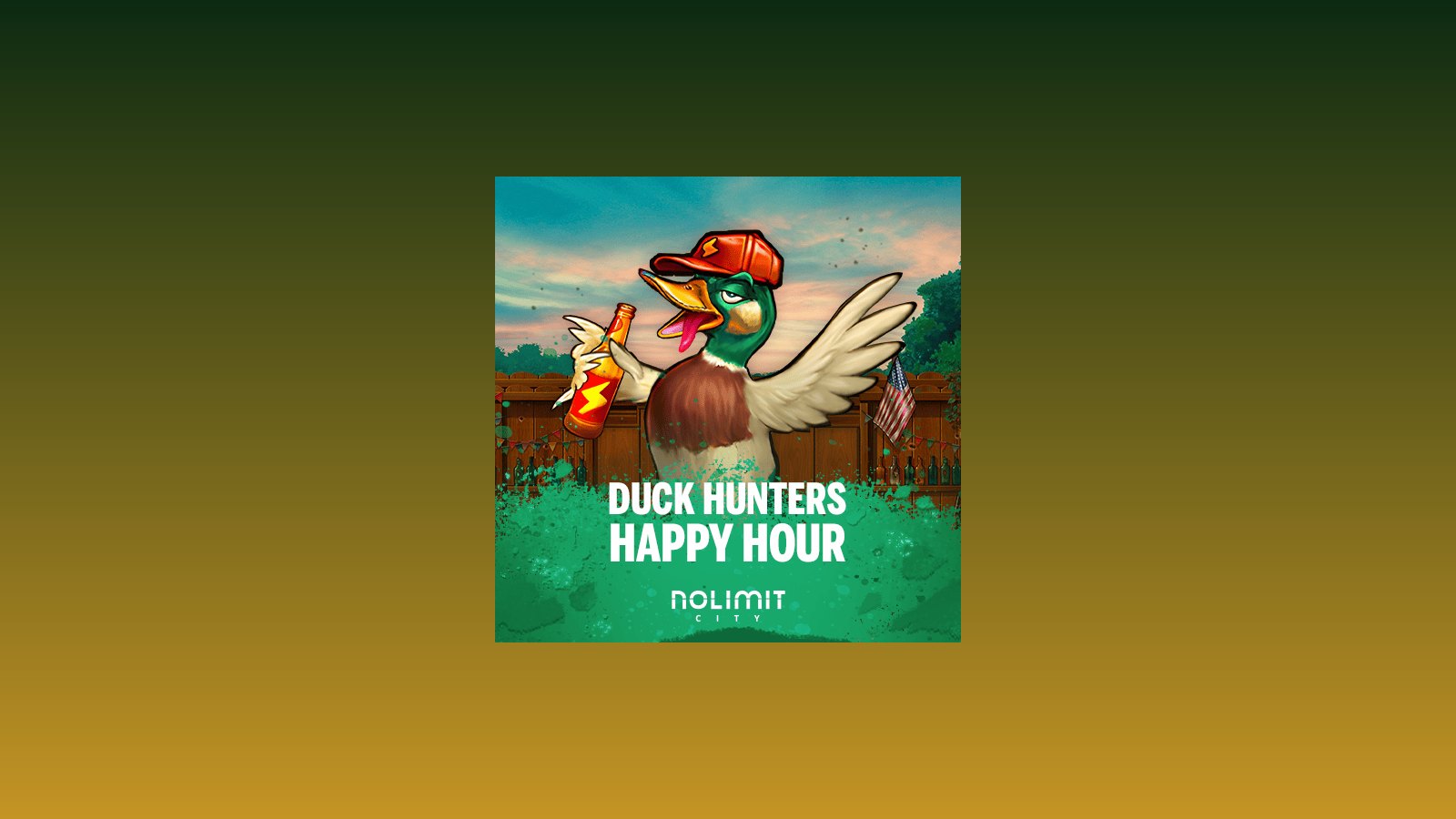 Official Nolimit City Duck Hunters: Happy Hour logo lockup