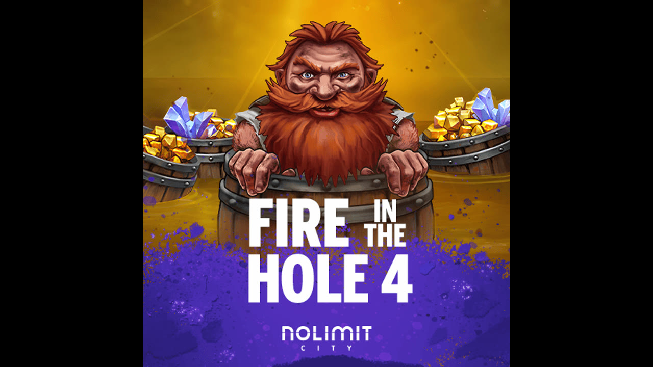 Fire In The Hole family official Nolimit City logo plate — Fire In The Hole 4 tile not public yet