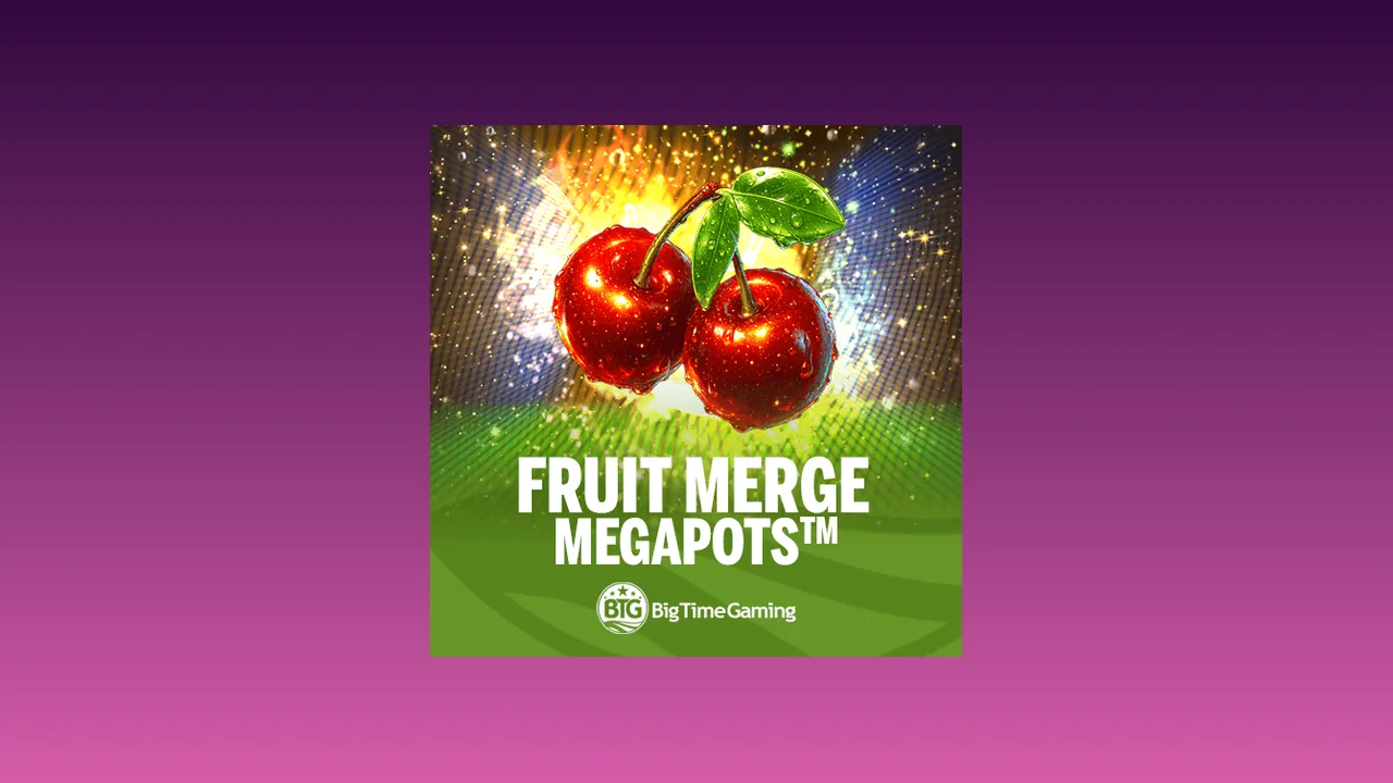 Fruit Merge Megapots official Big Time Gaming logo lockup