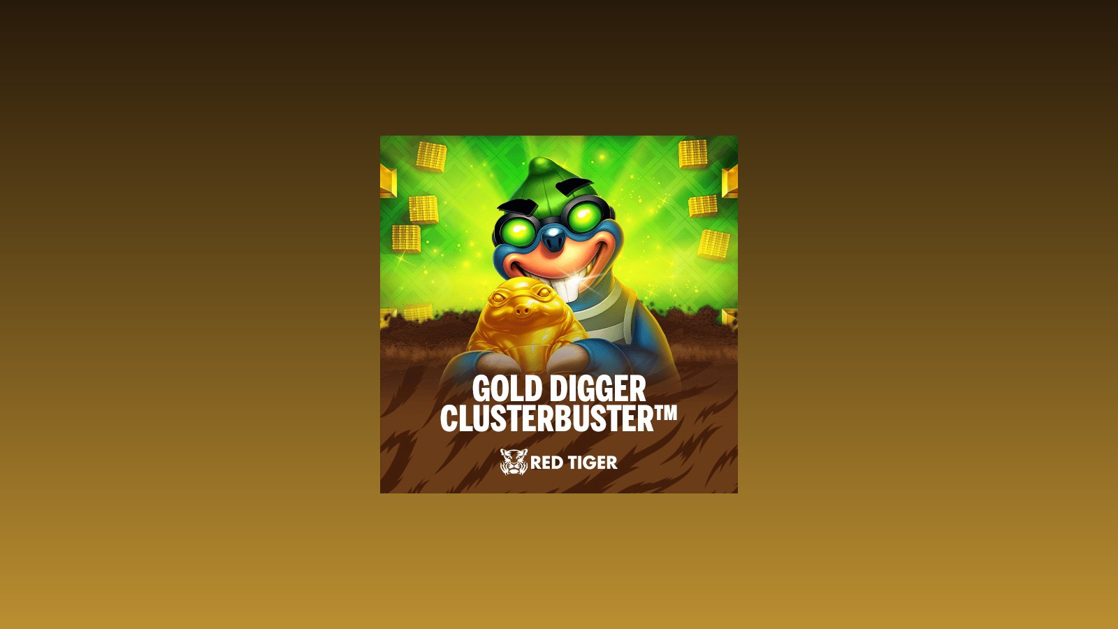 Official Red Tiger Gold Digger Clusterbuster logo lockup