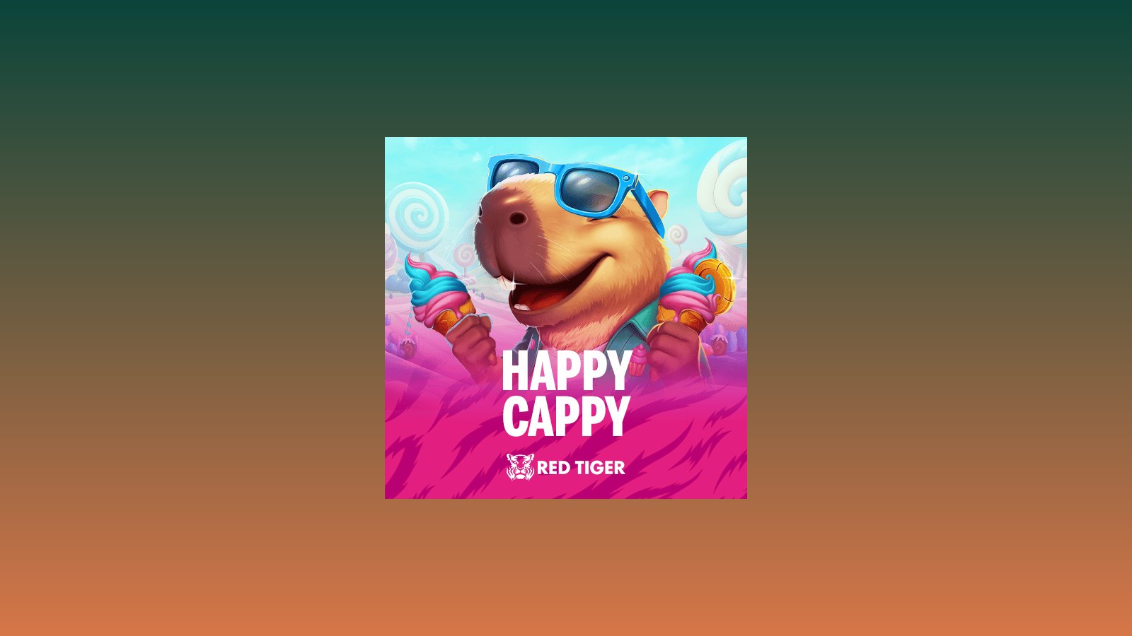 Official Red Tiger Happy Cappy logo lockup