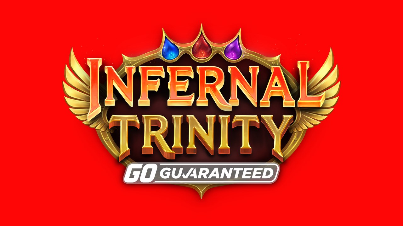 Official Play’n GO Infernal Trinity GO Guaranteed logo lockup