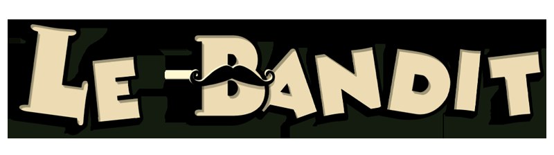 Official Hacksaw Gaming Le Bandit logo lockup