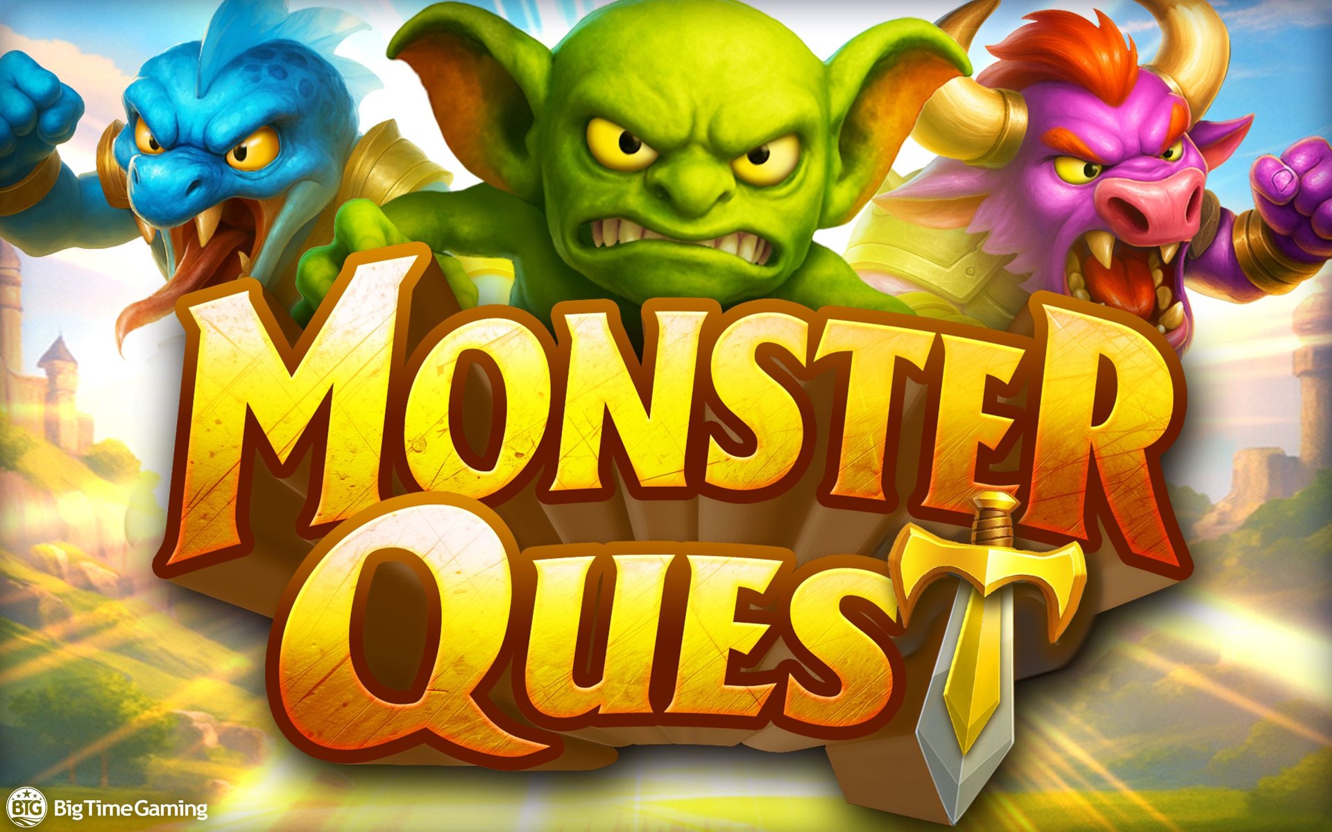 Monster Quest official Big Time Gaming landscape key art