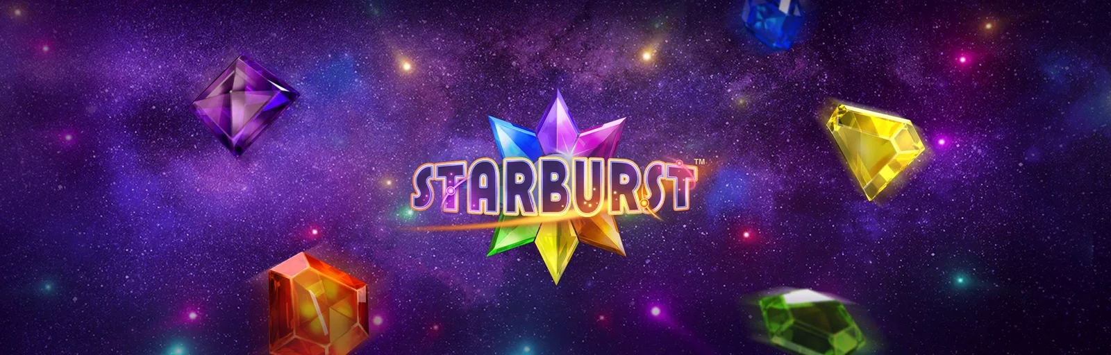 Starburst slot artwork: official NetEnt still of expanding jewel wilds on a 5×3 grid