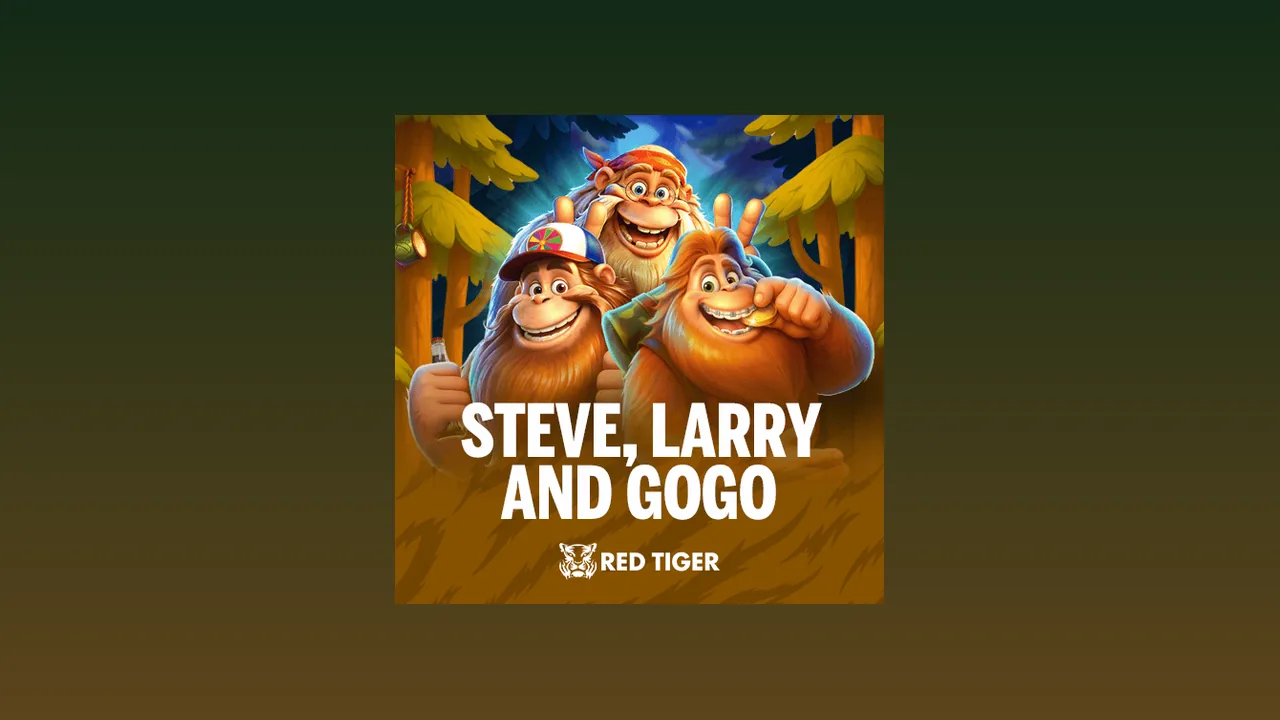 Steve, Larry And Gogo official Red Tiger logo lockup