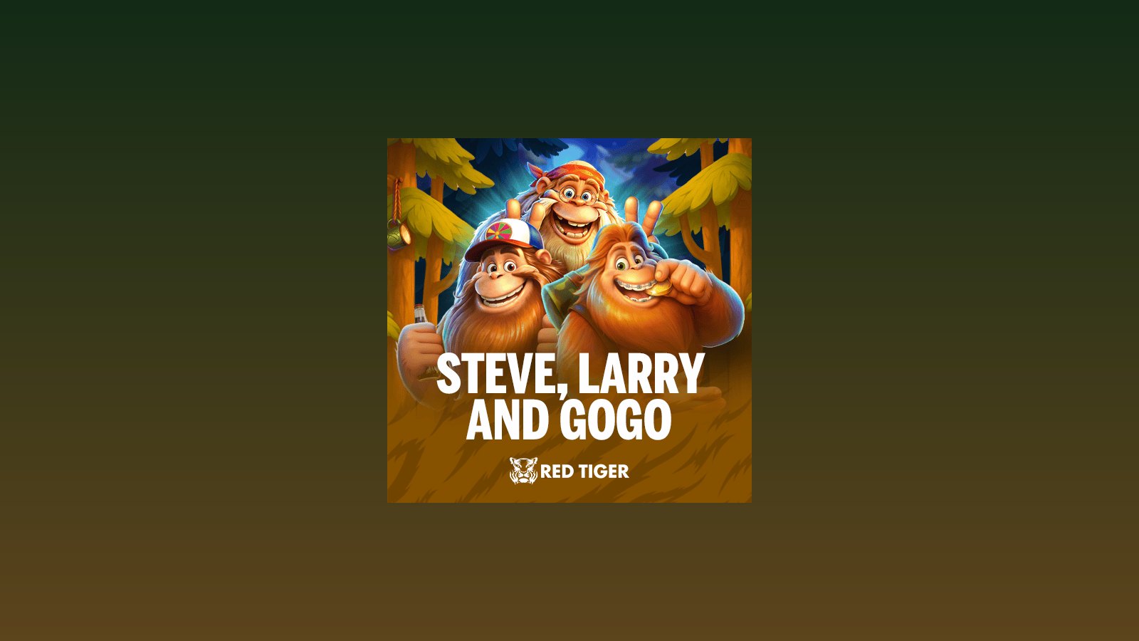 Official Red Tiger Steve, Larry And Gogo logo lockup