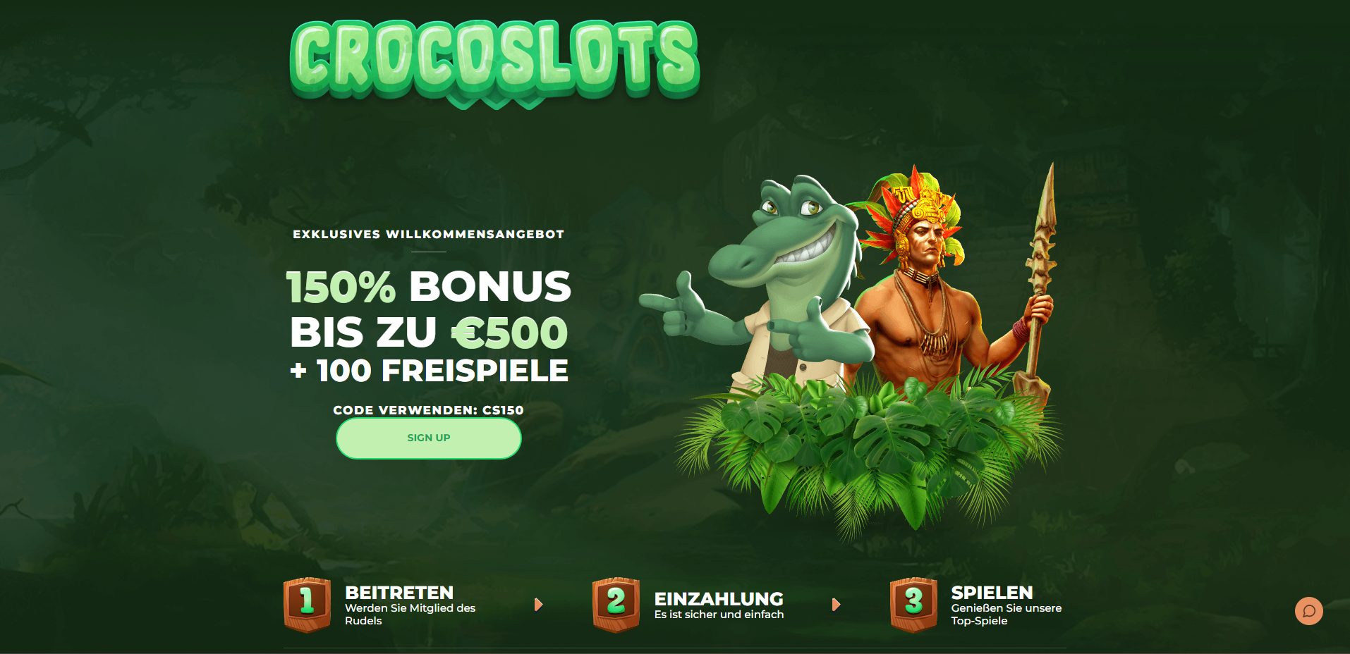 CrocoSlots Casino Bonus
