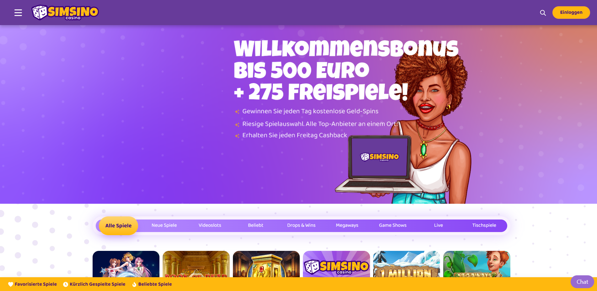 Simsino Casino Bonus