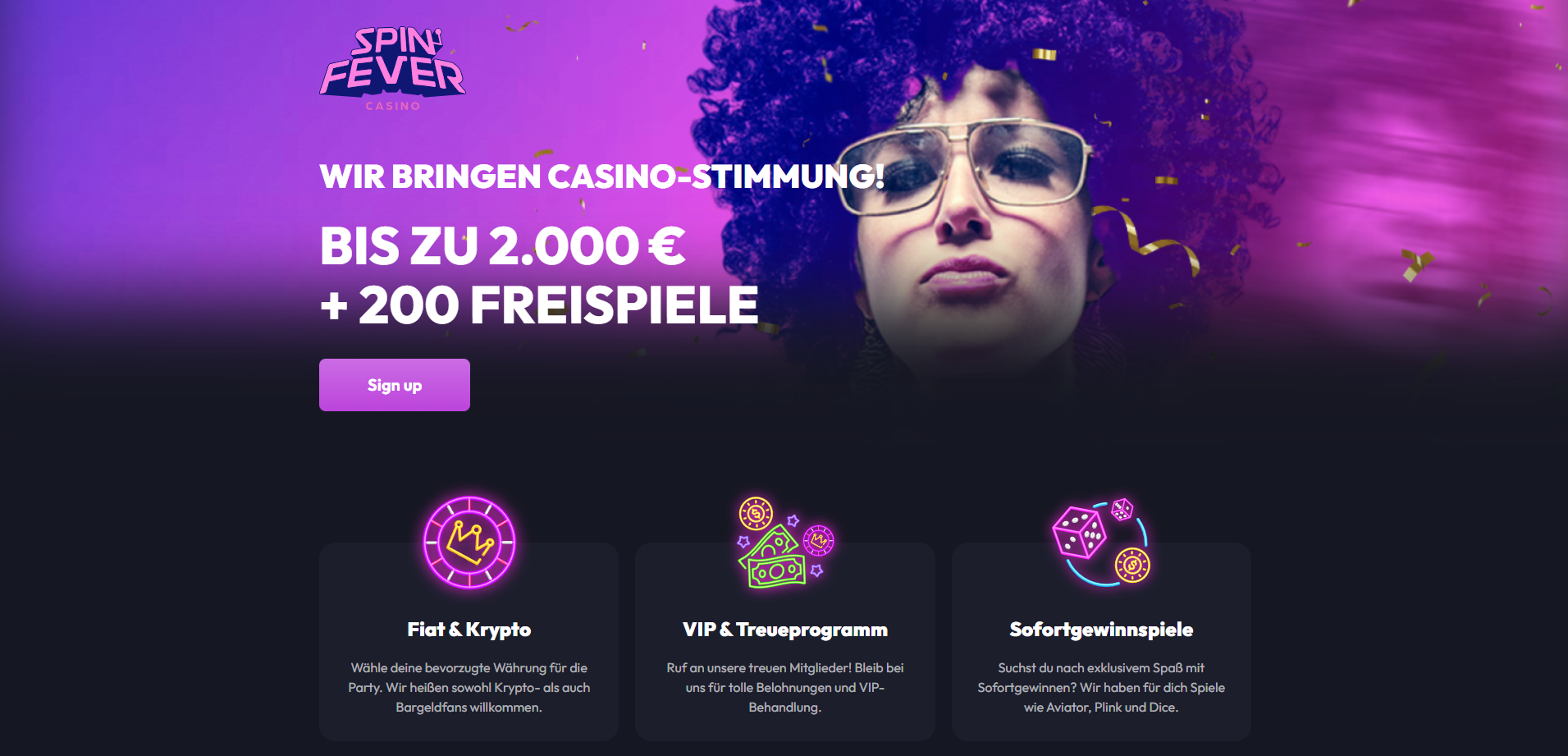 SpinFever Casino Bonus
