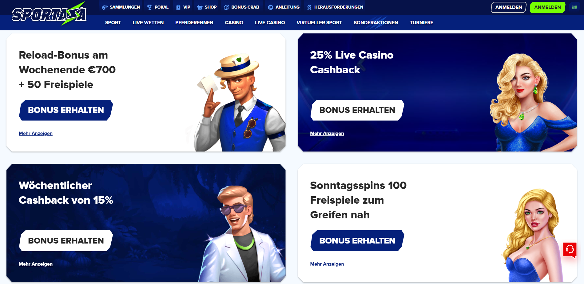 Sportaza Casino Promotionen