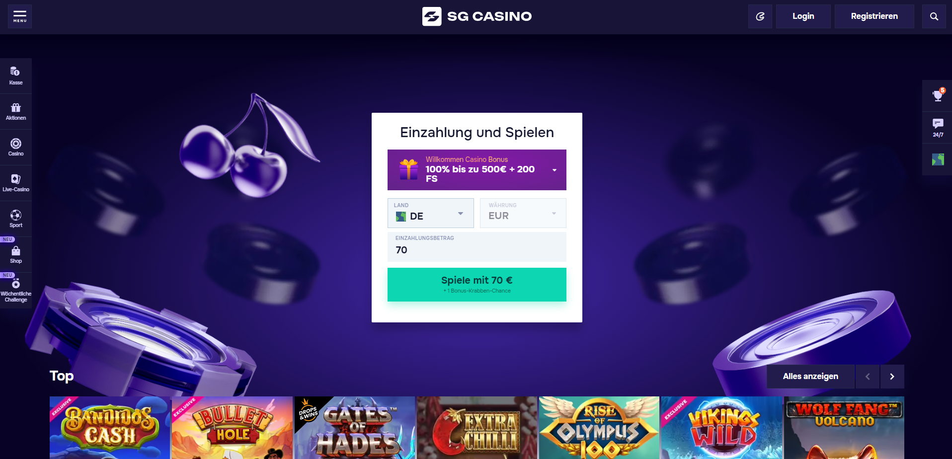 SG Casino Bonus