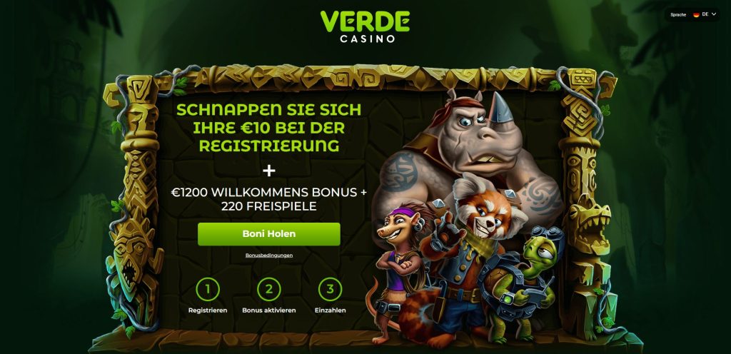 Verde Casino 10 euro ohne einzahlung