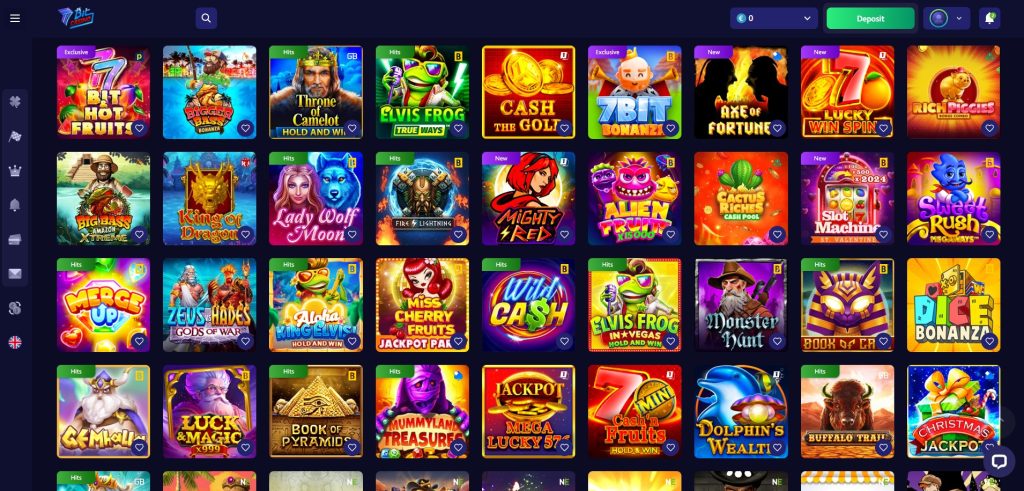 7Bit Casino Spielauswahl