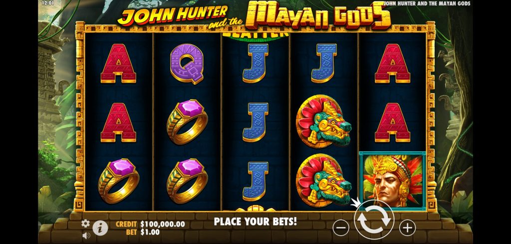 john-hunter-and-the-mayan-gods-slot-logo