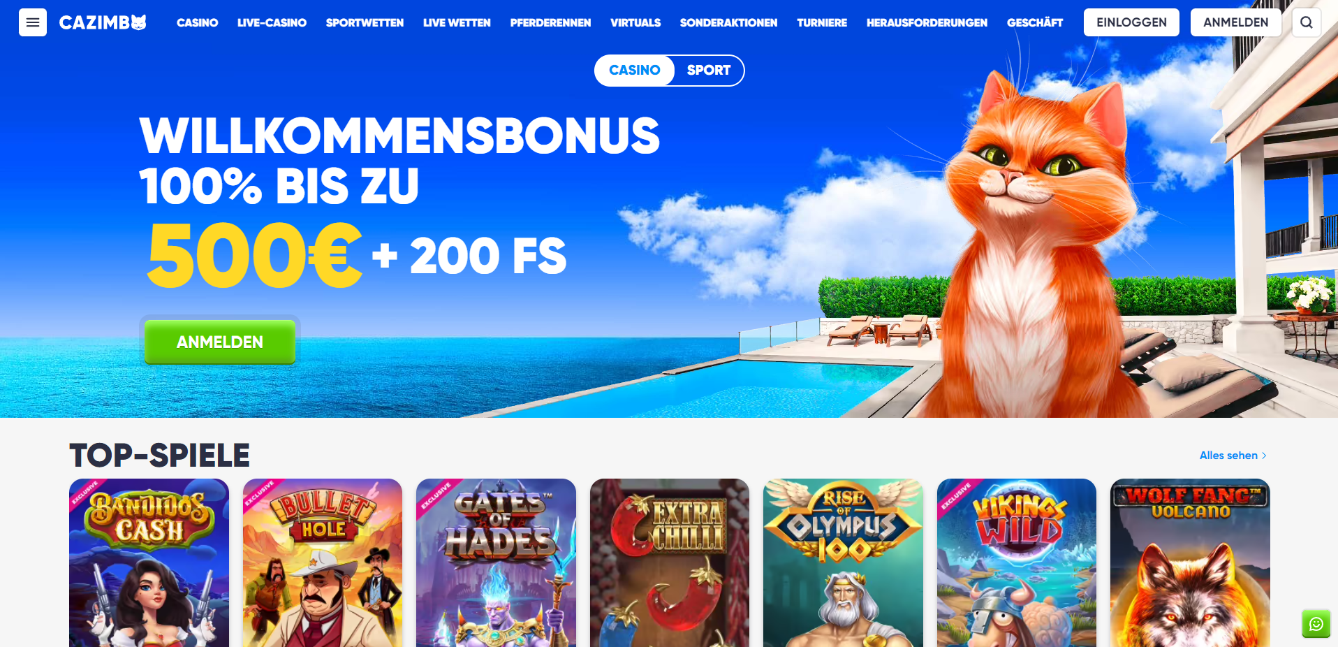 Cazimbo-Casino-Willkommensbonus