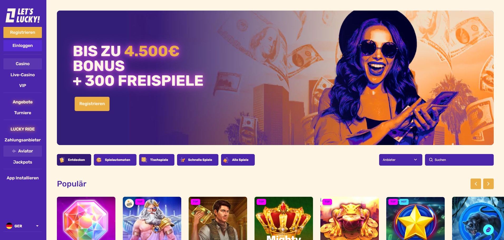 Lets-Lucky-Casino-Willkommensbonus