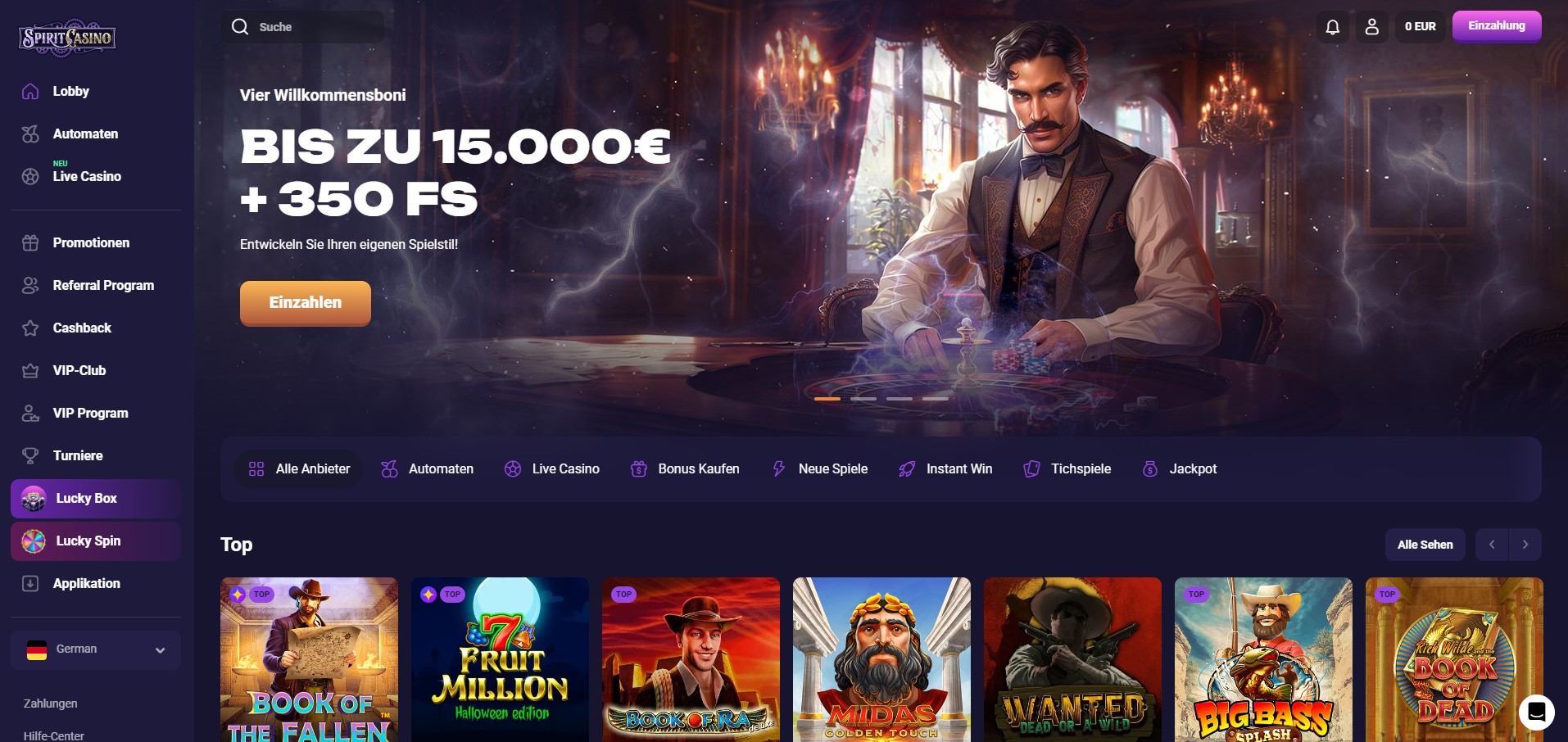 Spirit-Casino-Willkommensbonus