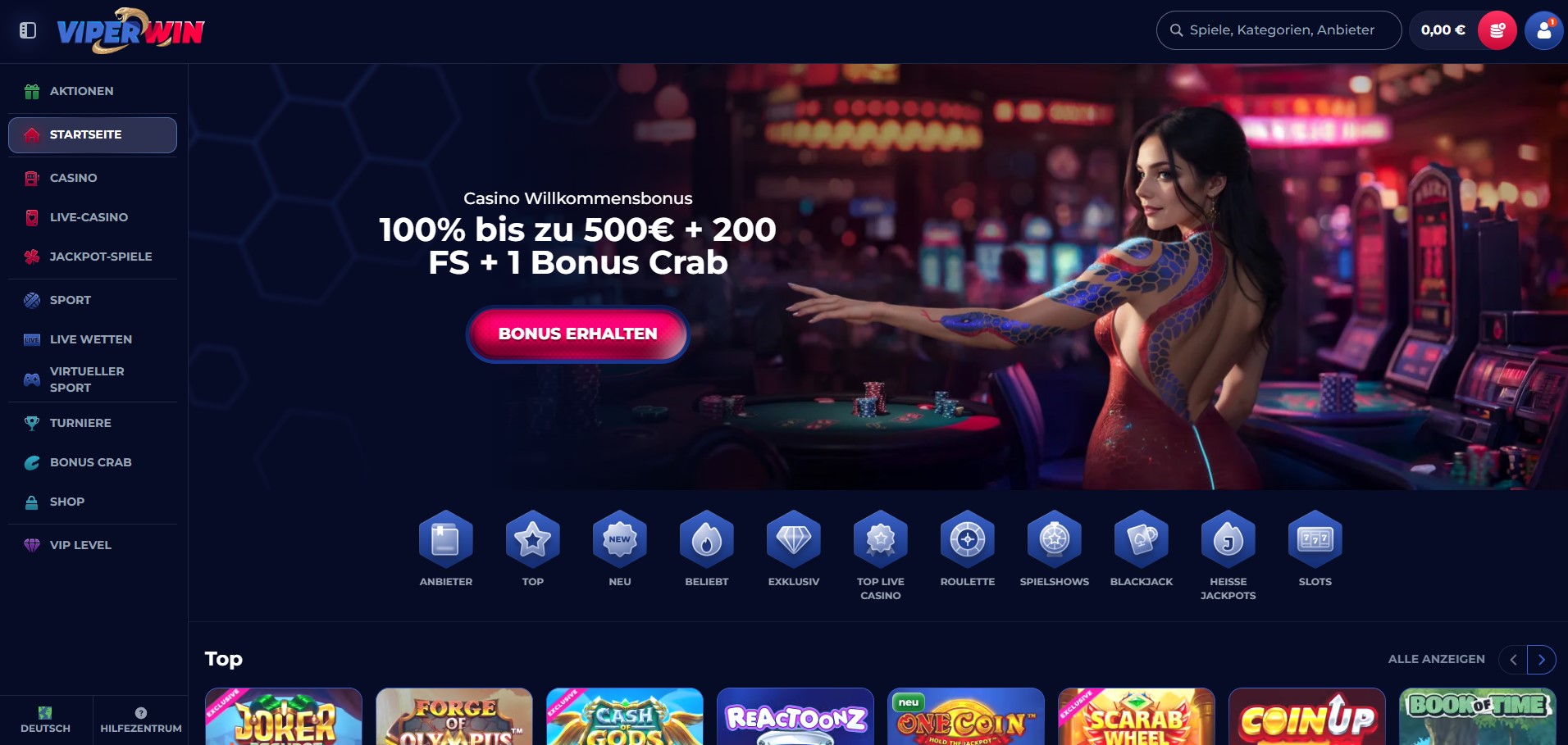 Viperwin-Casino-Willkommensbonus