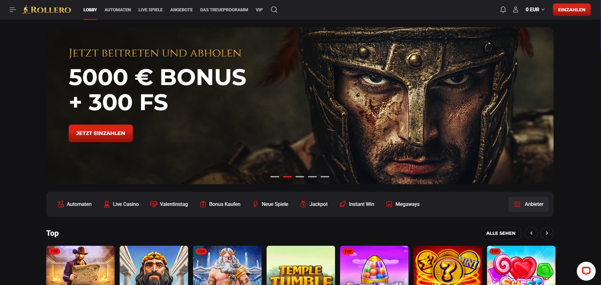Rollero-Casino-Willkommensbonus
